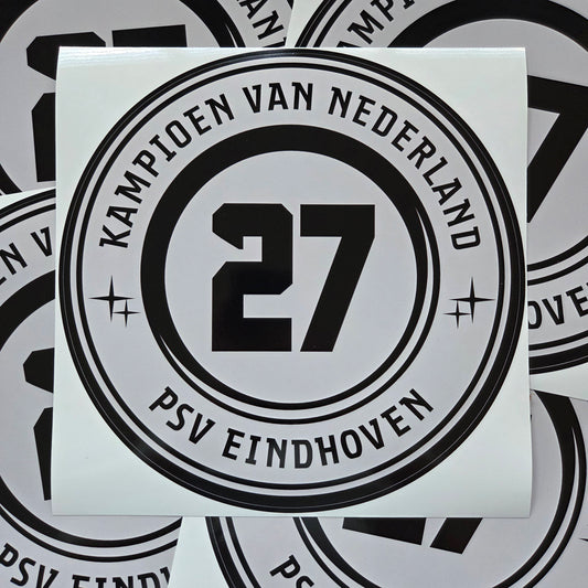 Megastickers Kampioensschaal (5x)